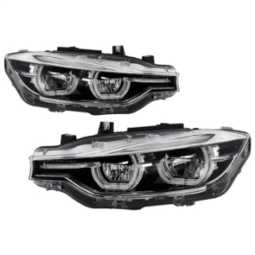 Picture of Spyder BMW F30 3 Series 4Dr LED Projector Headlights Chrome PRO-JH-BF3012H-4D-LED-C