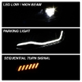 Picture of Spyder Chevy Camaro 16-18 Halogen Model Full LED Headlights Black PRO-YD-CCAM16HALAP-SEQ-BK