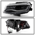 Picture of Spyder Chevy Camaro 16-18 Halogen Model Full LED Headlights Black PRO-YD-CCAM16HALAP-SEQ-BK
