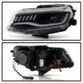 Picture of Spyder Chevy Camaro 16-18 HID Model Full LED Headlights Black PRO-YD-CCAM16HIDAP-SEQ-BK