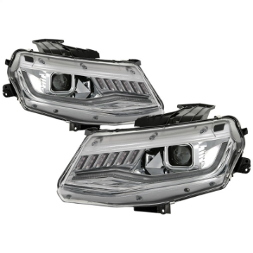 Picture of Spyder Chevy Camaro 16-18 Do Not Fit Halogen Projector Headlights Chrome PRO-YD-CCAM16HIDSI-SEQ-C