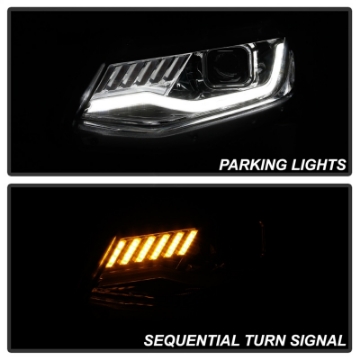 Picture of Spyder Chevy Camaro 16-18 Do Not Fit Halogen Projector Headlights Chrome PRO-YD-CCAM16HIDSI-SEQ-C