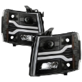 Picture of Spyder Chevy Silverado 1500 07-13-2500HD-3500HD 07-14 LED Black PRO-YD-CS07V3PL-BK