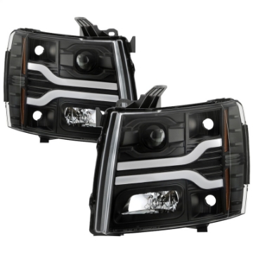 Picture of Spyder Chevy Silverado 1500 07-13-2500HD-3500HD 07-14 LED Black PRO-YD-CS07V3PL-BK