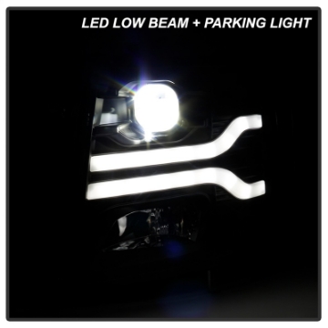 Picture of Spyder Chevy Silverado 1500 07-13-2500HD-3500HD 07-14 LED Black PRO-YD-CS07V3PL-BK