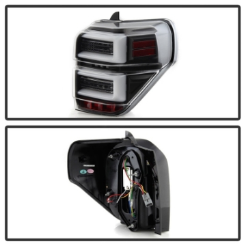Picture of Spyder Toyota 4Runner 10-14 LED Tail Lights - Sequential Turn Signal - Black ALT-YD-T4R10-SEQ-BK