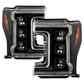 Picture of Spyder Ford F-250-F-350-F450 17-18 Full LED Headlights Chrome PRO-YD-FS17HALAP-SEQ-BK