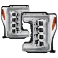 Picture of Spyder Ford F-250-F-350-F450 17-18 Full LED Headlights Black PRO-YD-FS17HALAP-SEQ-C