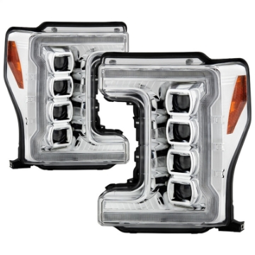 Picture of Spyder Ford F-250-F-350-F450 17-18 Full LED Headlights Black PRO-YD-FS17HALAP-SEQ-C
