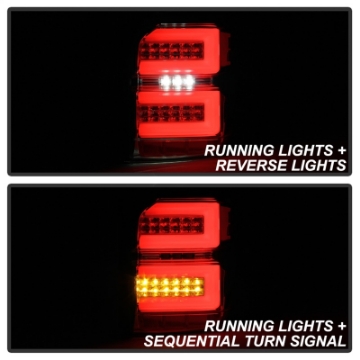 Picture of Spyder Toyota 4Runner 10-14 LED Tail Lights - Sequential Turn Signal - Smoke ALT-YD-T4R10-SEQ-SM