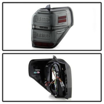 Picture of Spyder Toyota 4Runner 10-14 LED Tail Lights - Sequential Turn Signal - Smoke ALT-YD-T4R10-SEQ-SM