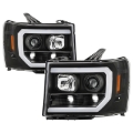 Picture of Spyder GMC Sierra 1500-2500-3500 07-13 Denali 08-13 LED Headlights Blk PRO-YD-GS07V2PL-BK