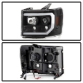 Picture of Spyder GMC Sierra 1500-2500-3500 07-13 Denali 08-13 LED Headlights Blk PRO-YD-GS07V2PL-BK