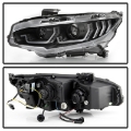 Picture of Spyder Honda Civic 16-18 2DR-4DR-Hatchback Headlight Black PRO-YD-HC16PL-SEQ-BK
