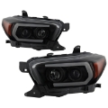 Picture of Spyder Toyota Tacoma 16-18 SR5 Model Only Projector Headlights Black Smoke PRO-YD-TT16-LB-BSM
