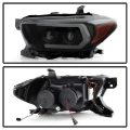 Picture of Spyder Toyota Tacoma 16-18 SR5 Model Only Projector Headlights Black Smoke PRO-YD-TT16-LB-BSM