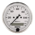 Picture of Autometer Old Tyme White 5 Piece Kit MPH-FUEL-OILP-WTMP-BAT 59-60 Chevy Car Direct-Fit Dash Kit