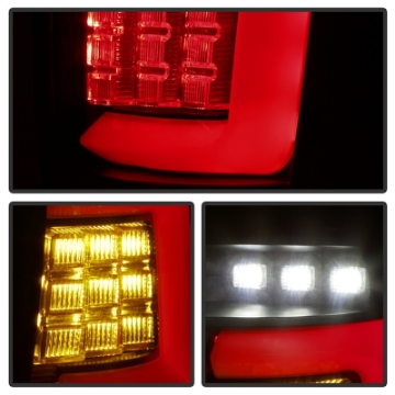 Picture of Spyder 99-04 Jeep Grand Cherokee - Light Bar Led Tail Lights - Black Smoke - ALT-YD-JGC99V3-BSM