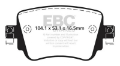 Picture of EBC 15-21 Volkswagen GTi 2-0 Turbo Ultimax2 Rear Brake Pads