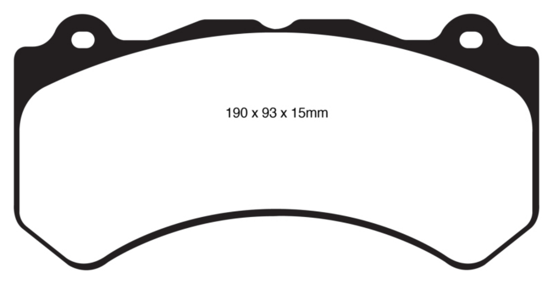 Picture of EBC 16+ Cadillac ATS-V 3-6 Twin Turbo Redstuff Front Brake Pads