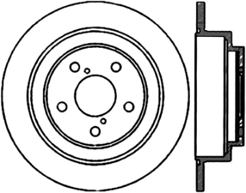 Picture of StopTech 90-08 Subaru Legacy-Forester-Impreza Rear Right Drilled SportStop Cryo Rotor