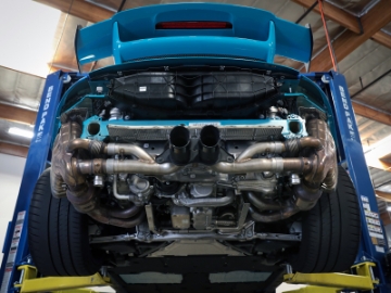 Picture of aFe Power MACHForce XP 304 Stainless Secondary Muffler Delete Pipe 14-19 Porsche 911 GT3 3-8L-4-0L