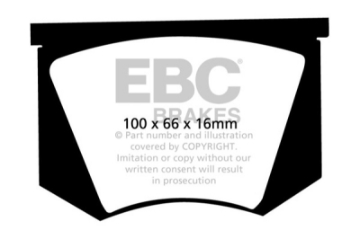 Picture of EBC 56-57 Triumph TR3 2-0 Greenstuff Front Brake Pads