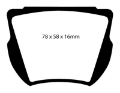 Picture of EBC 59-64 Daimler SP250 2-5 Greenstuff Front Brake Pads
