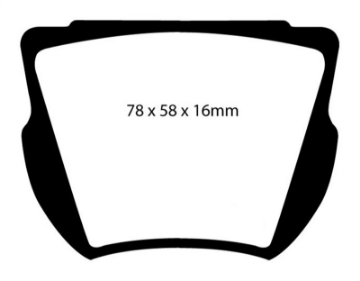 Picture of EBC 59-64 Daimler SP250 2-5 Greenstuff Front Brake Pads