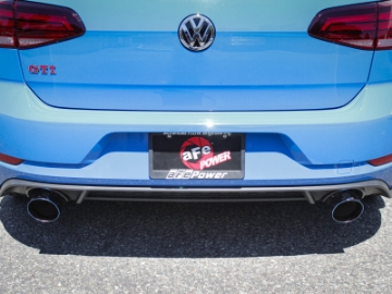 Picture of aFe 18-20 VW GTI MK7-5 2-0L MACH Force-Xp 3in to 2-5in 304 SS Axle-Back Exhaust System-Black Tips