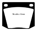 Picture of EBC 63-69 Ac Cobra 4-7 Yellowstuff Front Brake Pads