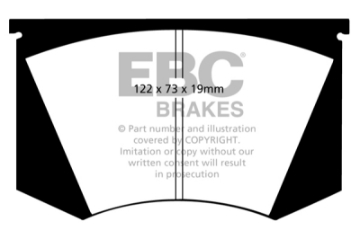 Picture of EBC 64-66 Ac Cobra 7-0 Greenstuff Front Brake Pads