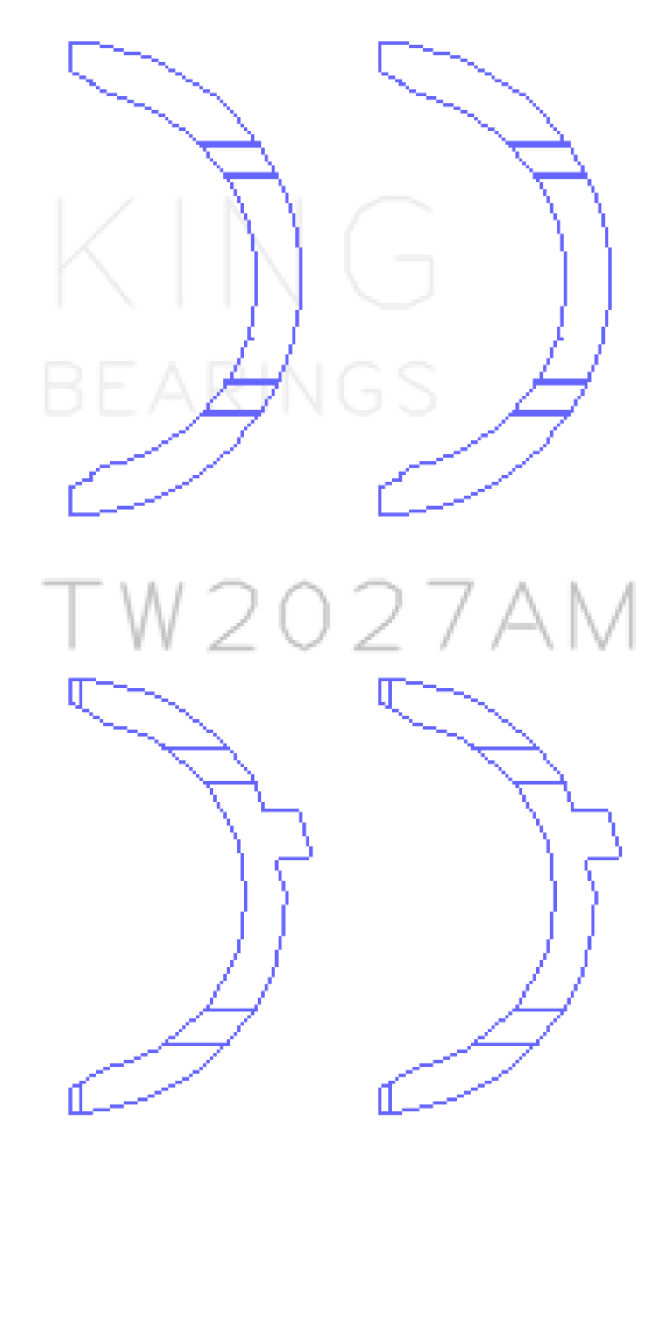 Picture of King Engine Bearings AUDI AAH, BUG, CCWA,CTBA Thrust Washer Set