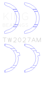 Picture of King Engine Bearings AUDI AAH, BUG, CCWA,CTBA Thrust Washer Set