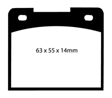 Picture of EBC 64-66 Ford Cortina 1-2 Ultimax2 Front Brake Pads