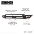 Picture of Westin 2020 Chevrolet Silverado 2500-3500 Pro-Mod Front Bumper - Textured Black
