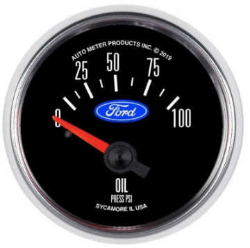 Picture of Autometer Ford 2-1-16in- 100 PSI Electric Oil Pressure Gauge