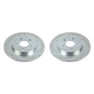 Picture of Power Stop 19-20 Hyundai Santa Fe Rear Evolution Drilled & Slotted Rotors - Pair