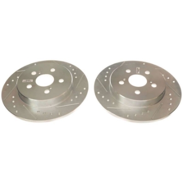 Picture of Power Stop 19-20 Toyota Corolla Rear Evolution Drilled & Slotted Rotors - Pair