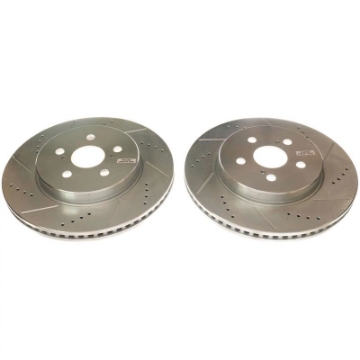 Picture of Power Stop 19-20 Toyota Corolla Front Evolution Drilled & Slotted Rotors - Pair
