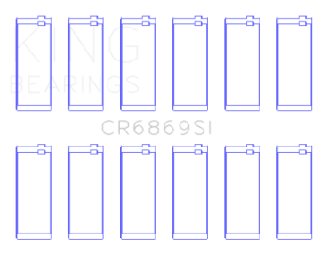 Picture of King Engine Bearings Jeep AMC 232CI-242CI-248CI I6 Size -020 Connecting Rod Bearing Set