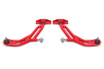 Picture of BMR 10-14 Ford Mustang Adj- Lower A-Arms Delrin-Rod End w- 19mm STD- Ball Joint - Red