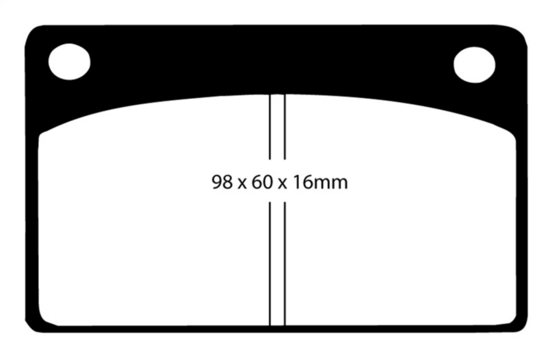 Picture of EBC 66-68 Volvo 140 1-8 Yellowstuff Front Brake Pads
