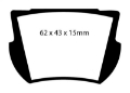 Picture of EBC 66-74 Lotus Elan 1-6 Greenstuff Rear Brake Pads