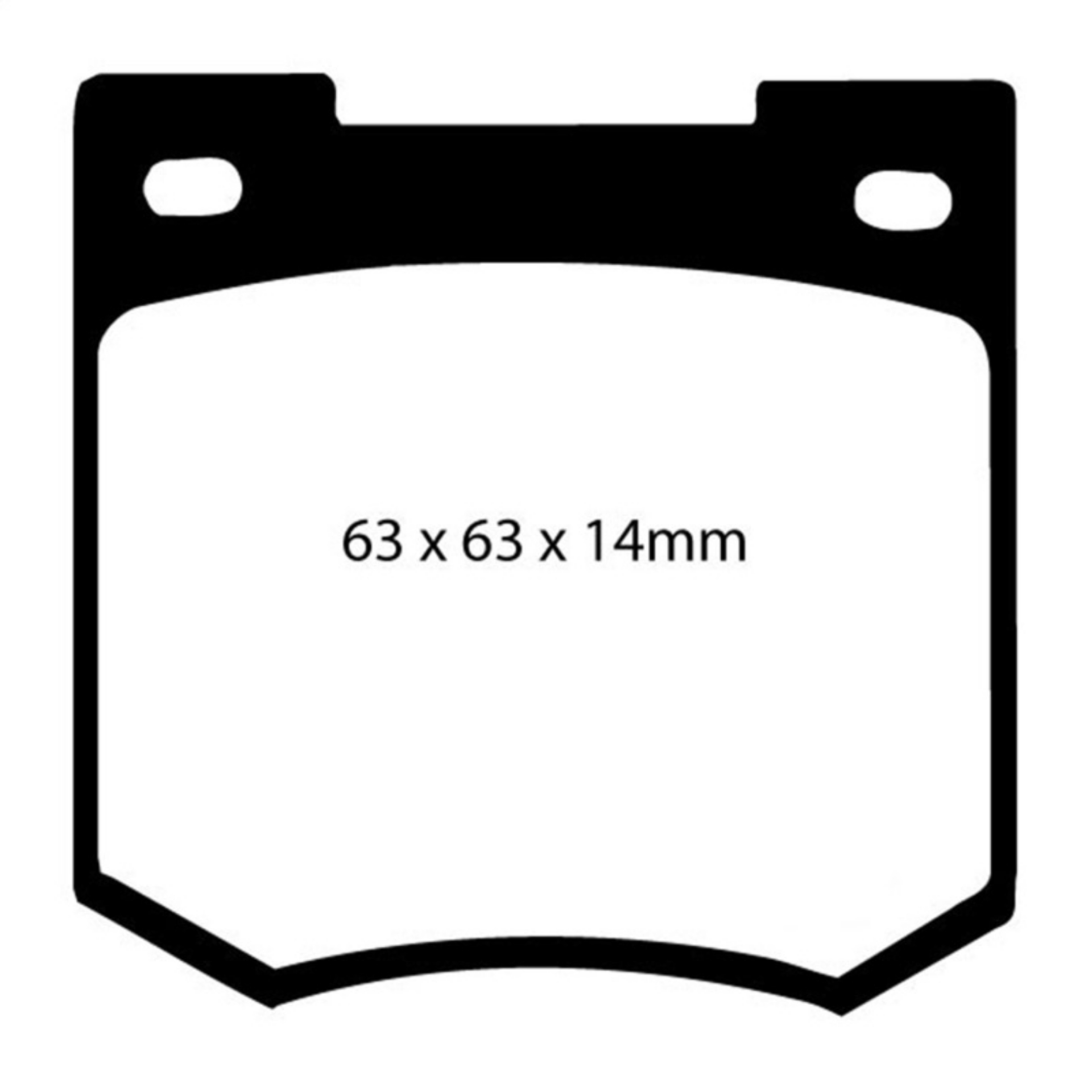 Picture of EBC 67-68 Sunbeam Tiger 4-7 Redstuff Front Brake Pads