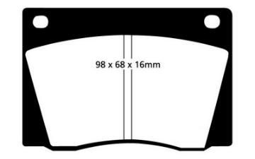 Picture of EBC 67-69 Fiat Dino 2 Ultimax2 Front Brake Pads
