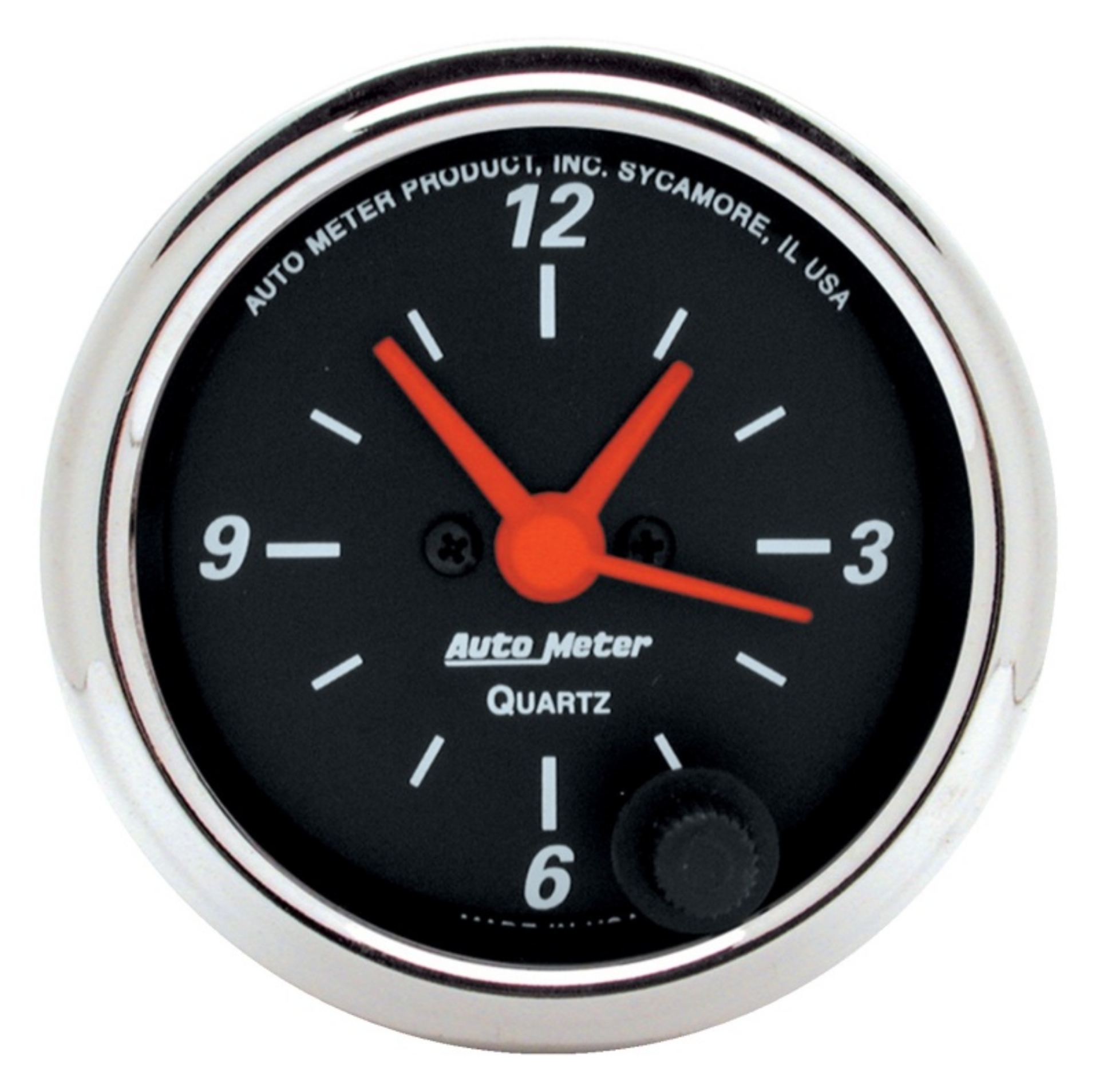 Picture of Autometer Designer Black 2-1-16in Analog 12 Hour Clock