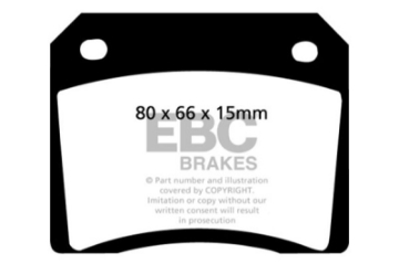 Picture of EBC 67-74 Ac 428 7-0 Greenstuff Rear Brake Pads