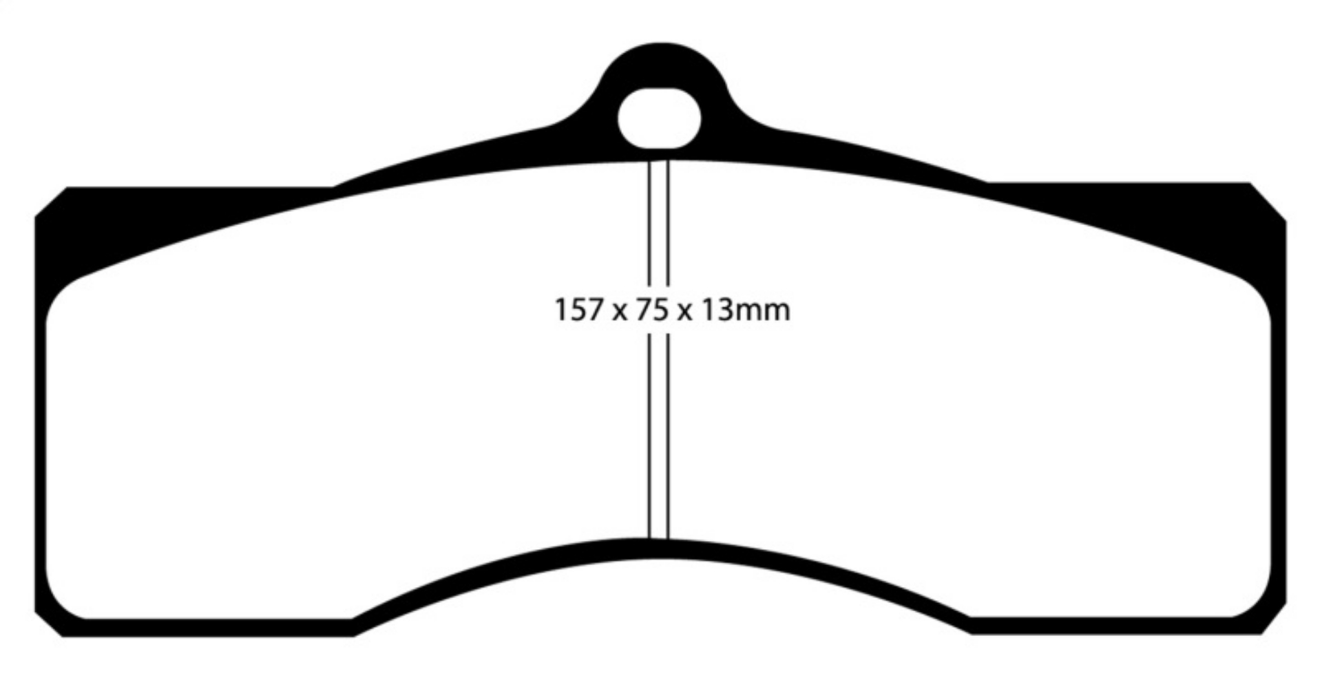 Picture of EBC 68-69 Chevrolet Camaro 1st Gen 4-9 Redstuff Front Brake Pads
