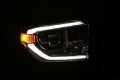 Picture of AlphaRex 14-20 Toyota Tundra LUXX LED Proj Headlights Plank Style Alpha Black w-Activ Light-DRL